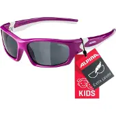 Alpina sport Sonnenbrille Alpina Flexxy Youth HR blau-rot matt, Glas blau, versp., Kat.3