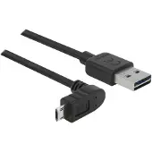 DeLOCK EASY-USB 2.0-A auf Micro-B Kabel, gewinkelt, 5m, schwarz