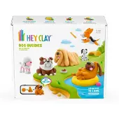 Hey Clay HEJ CLAY Set Buddies Modelliermasse Set, Hunde