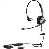 ALLNET 8805-8.1MS, Kabelgebunden, Büro/Callcenter, Kopfhörer, Schwarz