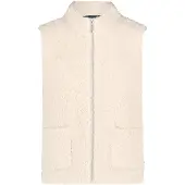 Betty Barclay Strickjacke "Strickweste mit Stehkragen", Damen, Gr. 36, weiß (creme), Strickjacken Strickjacke