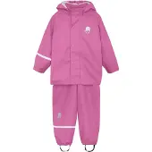 CeLaVi Basic Rainwear set -solid PU real pink (546) 140