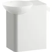 Laufen INSERT Waschplatz, rechteckig, Ablage rechts, 1 Hahnloch, ohne Überlauf, 485x317x470mm, H585IN40001111, Farbe: Weiß glänzend