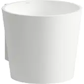 Laufen SCOPIO Waschtisch, mit Wandanbindung, rund, 1 Hahnloch, ohne Überlauf, 400x500x350mm, H510CO47571111, Farbe: Weiß matt