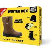 Safety Jogger Sicherheitsschuh "Winterbox Alaska" Gr. 41, braun, 41, Obermaterial: 50% Rindsleder Leather cow. 50% Lammleder LEL., Schuhe, Sicherheitsschuh