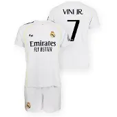 Real Madrid Kinder-Set 1. Team 25-26, offizielle Replik Vinicius – Größe 6 Jahre