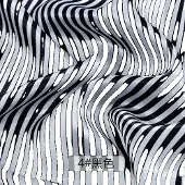 OEM Nähstoff, gestreiftes Design, reißfest, 4 schwarz, 90X150cm-a