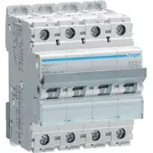 Hager HAG NBN413 Leitungsschutzschalter 4 polig 10kA B-Charakteristik 13A 4 Module