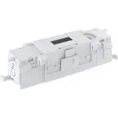 Hager GKEV03WK01 Kleinverteiler für Brüstungskanäle 3TE Kabelverschraubung Frontrastend