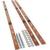 Hager UM12K CU-Schienen, univers, 40x10mm, 6feldig, für 12 Trennerleisten NH1-3, (3 Stück)