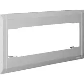 Hager M6400LAN Blende Automateneinbaueinheit 3-fach halogenfrei Oberteil 80mm lackiert Alu