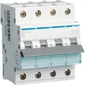 Hager MBN406 Leitungsschutzschalter 4 polig 6kA B-Charakteristik 6A 4 Module