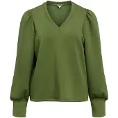 Object V-ausschnitt Puffärmel Pullover