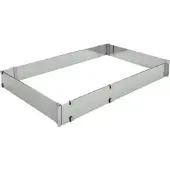 Schneider Backrahmen, rechteckig, Backring aus 1,2 mm starkem Edelstahl, verstellbar, Maße: 430 x 290 mm - 840 x 560 mm