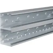 Hager BRS1002101DVERZ Brüstungskanal-Unterteil BRS 100x210mm Oberteil 2x80mm aus Stahlblech verzinkt - 2 Meter