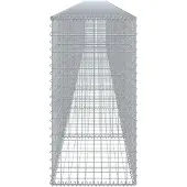 vidaXL Gabione mit Deckel 900x50x100 cm Verzinktes Eisen
