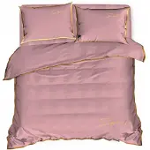Cotton World Baumwolle World SOFT 2649 Bettwäsche Rosa Bestickt