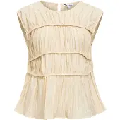 Object Geraffte Ärmellose Bluse