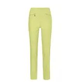 Goldner 2-in-1-Hose "Schlupfhose LOUISA mit Steppnähten", Damen, Gr. 42, N-Gr, grün (erbsengrün), Obermaterial: 67% Baumwolle CO. 28% Polyamid PA. 5% Elasthan EL., Hosen 2-in-1-Hose, Ohne