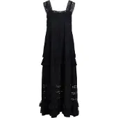 Object Stufen-look Spitzen Maxikleid