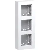 Hager WAD8311WG Gehäuse 3fach, flache Ausführung, AP, A.8, lichtweiß glänzend