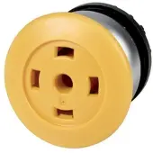 Eaton 216738 Pilzdrucktaste, RMQ-Titan, Pilz, tastend, Pilz gelb, ohne Tastenplatte, ohne, Frontring Titan M22-DP-Y-X-GVP - 25 Stück