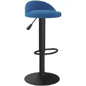 vidaXL Barhocker Blau Samt
