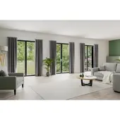 Homing Vorhang "Kalin" Gr. 1, grau, B:140cm H:245cm, Obermaterial: 100% Polyester, Gardinen, Vorhang, 140 x 245 cm (Breite x Höhe), Fertigschal, mit schöner Struktur