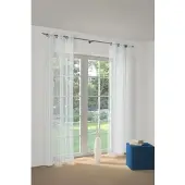 Wirth Gardine "7227" Gr. 1, blau, B:140cm H:120cm, Polyester, Gardinen, Gardine, Store