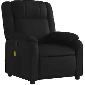 vidaXL Massage-Relaxsessel, Kunstleder, Schwarz
