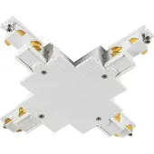SLV 1006536 S-TRACK X-Verbinder, 3-Phasen-Einbauschiene, DALI, PHASE, weiß