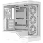 Aerocool P500A-WT, Midi Tower, PC, Weiß, ATX, micro ATX, Mini-ITX, SPCC, Gehärtetes Glas, Gaming