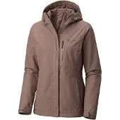 Columbia Women's Pouring Adventure 3 Jacket, Waterproof Rain Jacket, Iron, X-Sma