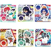 Megahouse Gundam Acrylfigurendisplay Mobile Suit Gquuuuuux Tokotoko 9 Cm 6 Einheiten One Size