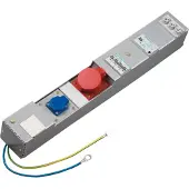 ABN Steckdosenleiste 12L_bestehend aus: 1xCEE 32A 5p,, 1xSchuko 16A,1xD02 3p,,1xFI 40A/0,03A 4p,, LS B EH012L