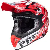 Premier Exige ZX2 Motocross Helm, rot/weiß, L