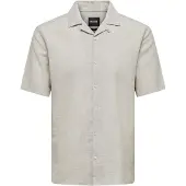 Only & Sons Kurzarmhemd "ONSCAIDEN SS SOLID RESORT LINEN NOOS"