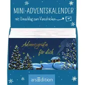 Sonstige Verlage Display Mini-Adventskalender mit Umschlag zum Verschicken Winterzauber