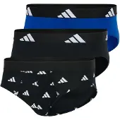 Adidas Herren Slip, 3er Pack - Briefs, Active Flex Cotton, Logo, einfarbig