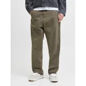 Jack & Jones 5-Pocket-Hose "JPSTALEX EMBER WORKER PANT LN", Herren, Gr. 28, Länge 32, grau (beluga), Web, Obermaterial: 100% Baumwolle, unifarben, relaxed fit knöchellang, Hosen 5-Pocket-Hose