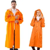 Merkloos Wasserdichtes Uni Regenjacke mit Verstellbarer Kapuze