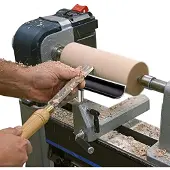 Markenlos Werkzeugauflage Drehbank Edelstahl Ø 16 mm, 15 cm lang für Holzdrehbank
