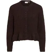 Vila Vbows Geknöpfte Strickjacke