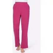 Feel Good Dehnbund-Hose , Damen, Gr. 44/46, Normalgrößen, pink (fuchsia), 95% Baumwolle, 5% Elasthan, unifarben, Hosen Dehnbund-Hose