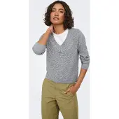 ONLY "ONLLOYAL LIFE LS V-NECK PULLO KNT NOOS" Materialmix