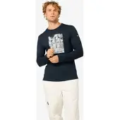 Super.natural M Triple Ski LS blueberry/various (W55) XL