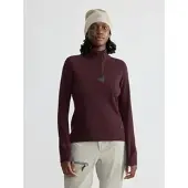 Klättermusen Huge Half Zip Sweater W's amaranth red (215) XS