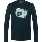 Super.natural M Snow Tour LS blueberry/various (W55) M