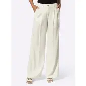 HEINE Webhose , Damen, Gr. 48, Normalgrößen, weiß (ecru), 100% Lyocell, unifarben, Hosen Webhose