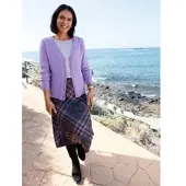 Witt Strickjacke "Strickjacke Strickjacke", Damen, Gr. 52, lila (lavendel), Sportlich, V-Ausschnitt, Strickjacken Strickjacke
